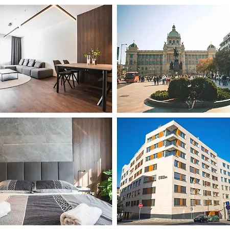 Parking Free Onsite, Air Conditioning, Wenceslas Square * براغ